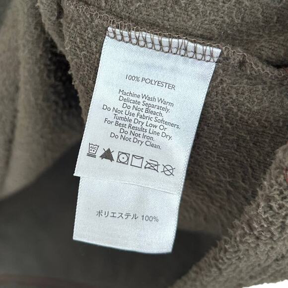 Eddie Bauer Dark Green Fleece Sweater Sz 2XL - Picture 4 of 6